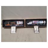 (2) Baseball Collector Diecast Toy Trucks