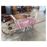 Antique Steel Wheeled Wheelbarrow