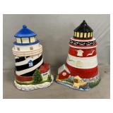 (2) Lighthouse Cookie Jars