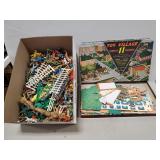 Box Of Assorted Vintage Plastic Toy Figures &