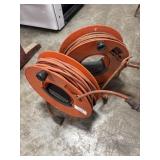2 Coiled Orange Extension Cords
