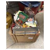 Box Filled w/ Plastic Train Buildings