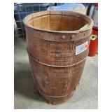 (1) Vintage Wooden Nail Barrel w/ Assorted