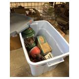 Storage Tote w/Lanterns, Food Chopper