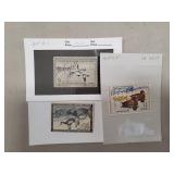 (3) Vintage Collector Duck Stamps