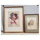 (2) Framed Wall Art Pieces
