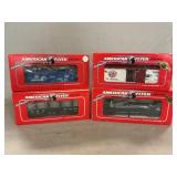 (4) American Flyer S Gauge Train Cars