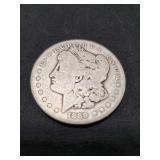 (1) 1889 U.S. Morgan Silver One Dollar Coin