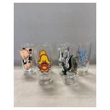 (6) Pepsi Character Glasses