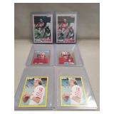(6) Assorted Joe Montana NFL Football Cards