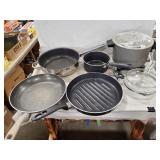 Box Lot Of Assorted Cookware & Plastic Storage