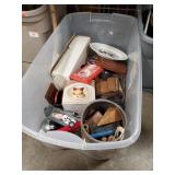 Box Lot Of Assorted Items Including A Plastic