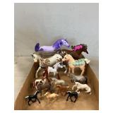Lot Of Toy Horses & Unicorn