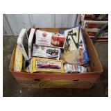 Box Lot Of Assorted HO Scale Model Train Cars,