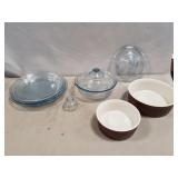 Assorted Fire-King Glassware & (2) Hall Pieces
