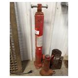 3 Hydraulic Jacks and screw jack