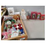 Box Lot Of Assorted Christmas Decorations