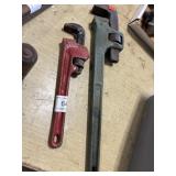 2 Pipe Wrenches, Ridgid and Walworth