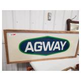 Double Sided "AGWAY" Sign (37"×15"×3")