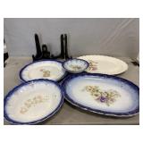 Imperial China Dishes w/Stands