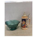 Jennette Ultramarine Bowl w/German Stein
