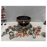 Metal Cookie Cutters w/Stoneware Bowl
