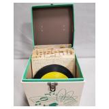 Vintage Box Of Assorted "45" Records