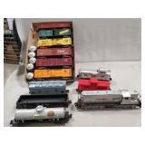 (1) American Flyer Locomotive & (11) Train Cars