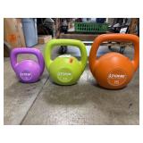 (3) Tone Fitness Kettle Bell Weights