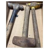 Large Ballpene Hammer, 4 lb Sledge, Hammer & Bit