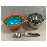 Vintage Nordic Ware Bowls, Stainless Steel Bowls,
