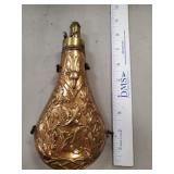 (1) Antique Copper & Brass Black Powder Flask (G.