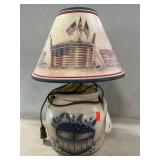 Longaberger Salt-Glazed Stoneware Lamp
