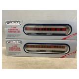 (2) Williams O Scale Passenger Train Cars