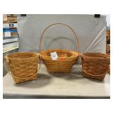 (3) Longaberger Baskets