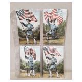 (4) Vintage Postcards