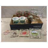 Coca-Cola Glasses, Arbyï¿½s Mugs, Ashtrays, Boot