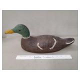 (1) Vintage Mallard Drake Decoy w/ Glass Eyes