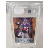 (1) Graded Hakeem Nicks Autographed NFL Football