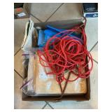 Box Lot With Rope, Gambrel, Latex Gloves, Vinyl