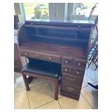 Rolltop Desk w/Stool