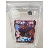 (1) Graded Tank Dell Autographed NFL Football