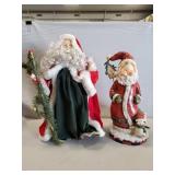 (2) Christmas Season Santa Claus