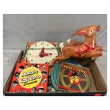 Vote ntage Film Reels, Pair Of Reindeer,