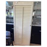 White Shuttered Hinge Door