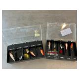 (2) Cases With Assorted Fishing Lures