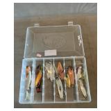 Metal Spoons, Feather-Tailed Trolling Lures In