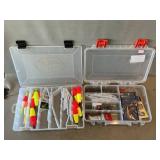 (2) Cases With Fishing Hooks, Sinkers, Bobbers