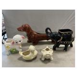 (5) Vintage Planters
