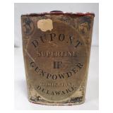 (1) Vintage Dupont Black Powder Tin